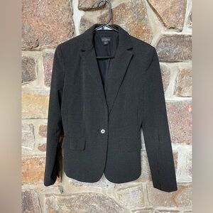 Ann Taylor women’s business suit. Black with white polka dots.